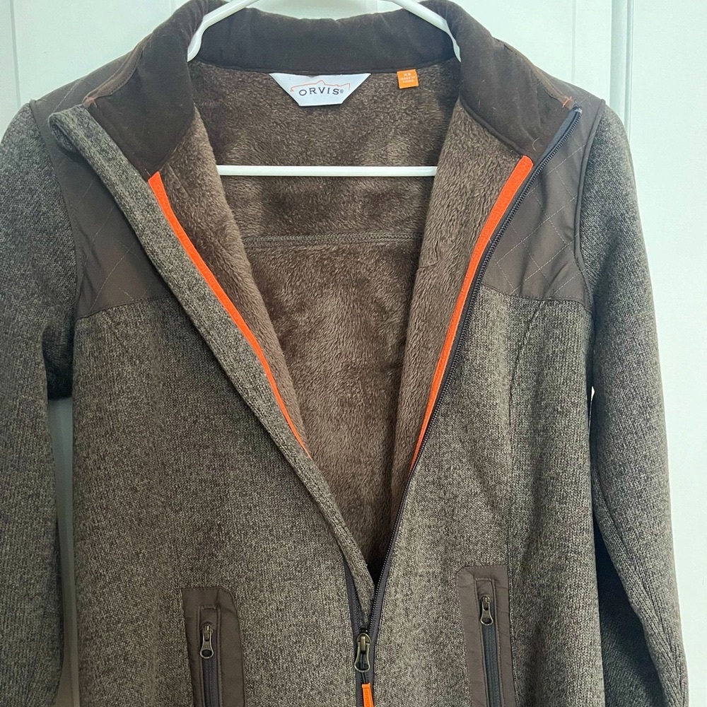 Orvis Outdoor Fleece Knit Jacket, Size XS